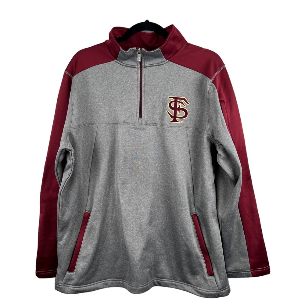 Gen 2‎ Mens Florida State Seminoles 1/4 Zip Pullover Long Sleeve Sweatshirt Sz L